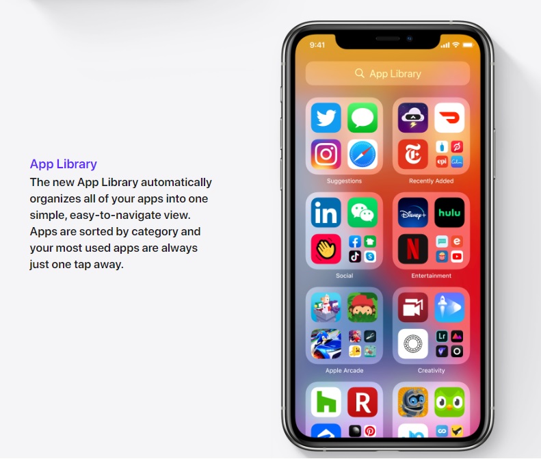 App Library ฟีเจอร์ใหม่ iOS 14